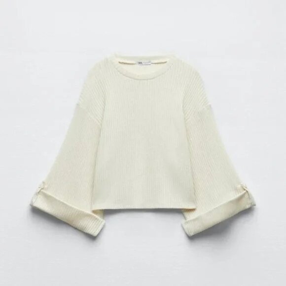 Zara Ivory Ribbed Knit Set - Picture 8 of 16